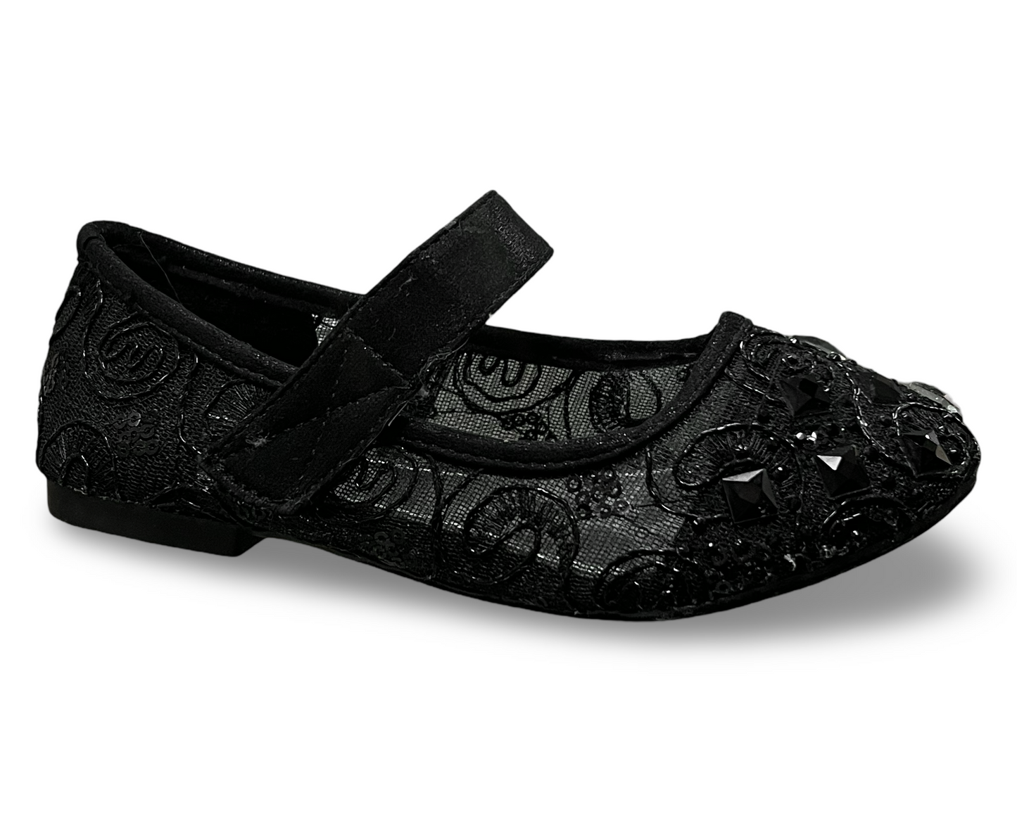 Beautiful dress shoe for little girl with a touch of lace. Sofia by dotty