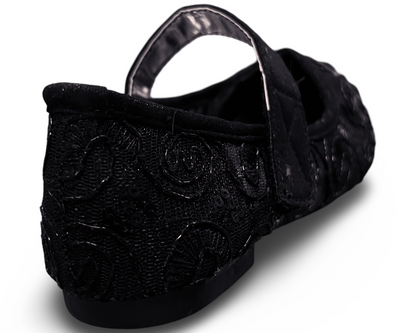 Beautiful dress shoe for little girl with a touch of lace. Sofia by dotty