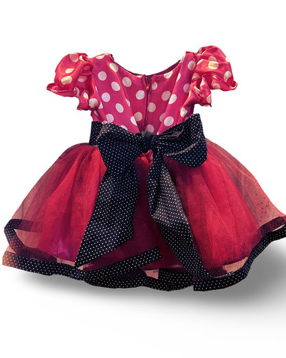 Inspired polka dot dress up for girls is made of glitter tulle and is perfect for a party theme or a magical vacation. AM001 BY Creaciones Lily