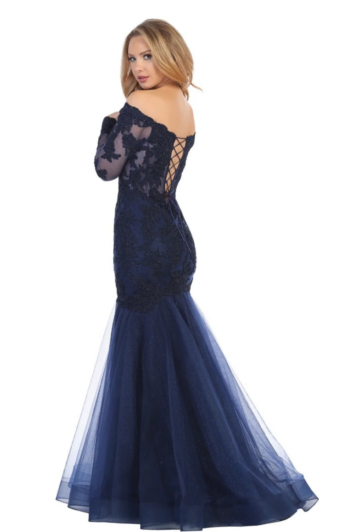 Beautiful mermaid dress perfect for your event with a touch of open corset 7640L by Let’s.