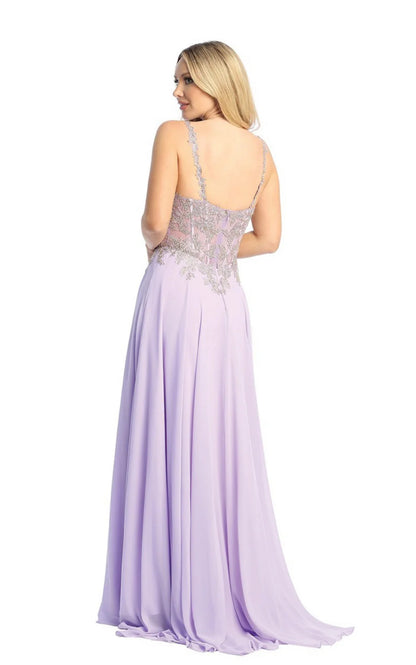 Beautiful chiffon dress perfect for your event with a touch of gems. 7766 by Let’s corp.