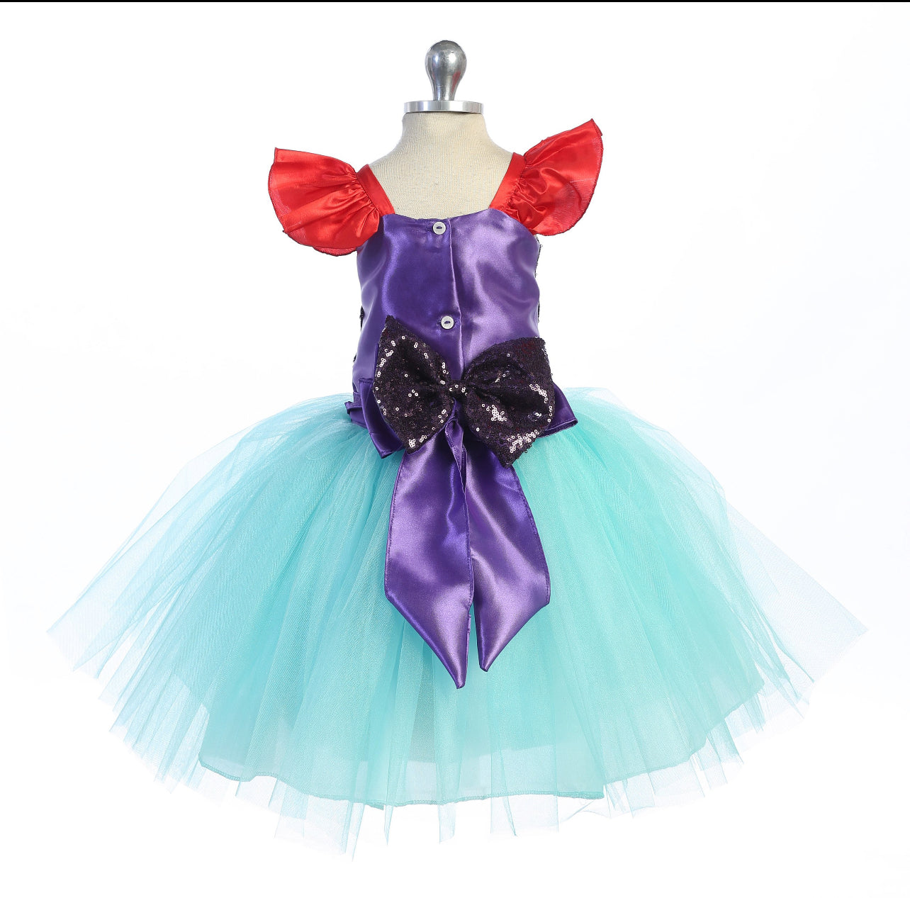 Princess dress party inspired in little mermaid Ariel. 833 BY little KERY