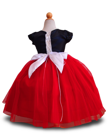 382 BY Little KERY inspired by Minnie Mouse dress up for girls includes headband is made of tulle and sequin perfect for a party theme or a magical vacation.