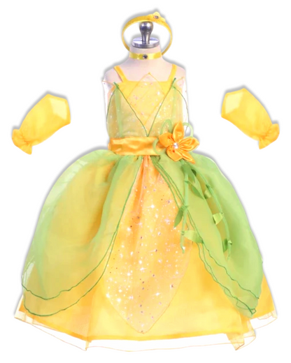 Princess dress party inspired in princess of the frog, Tiana . 324 BY little KERY