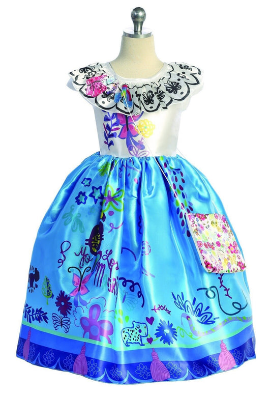 Princess dress party inspired in Encanto, Mirabel. 1001 BY little KERY