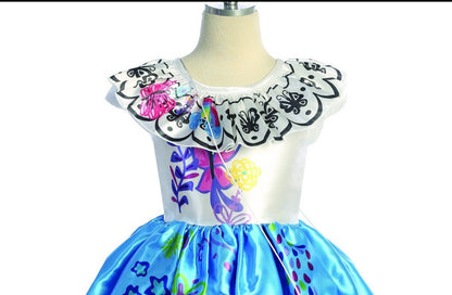 Princess dress party inspired in Encanto, Mirabel. 1001 BY little KERY