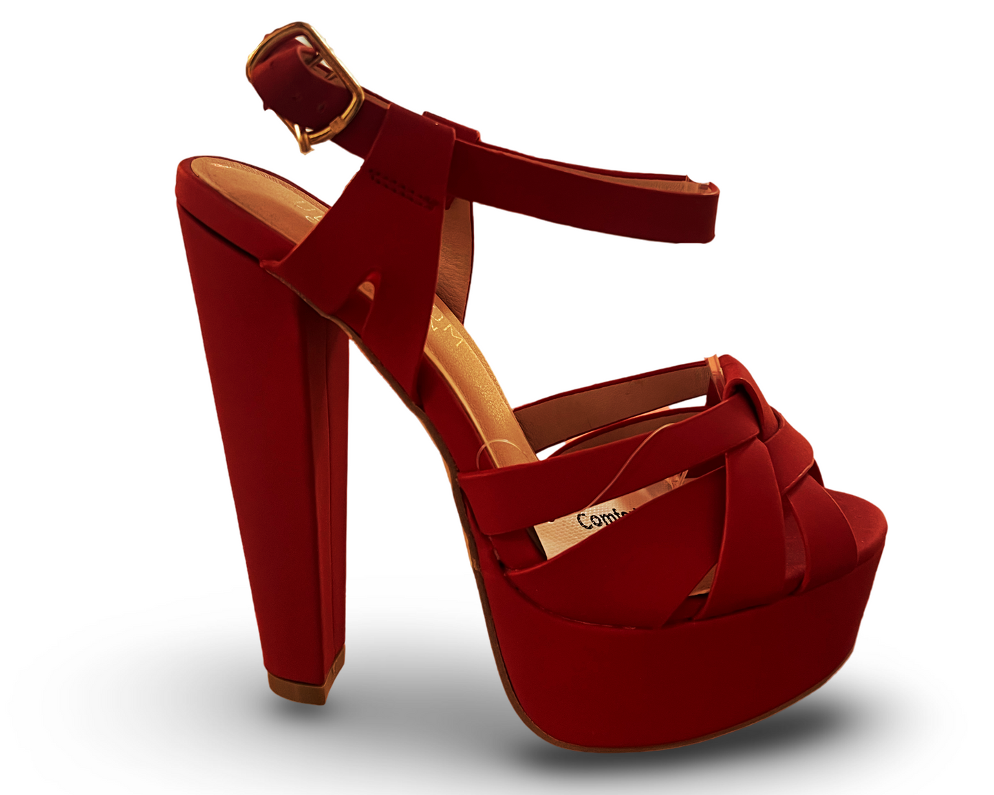 Open toe high block 5” heels are perfect blend of style and confort. DUNCAN-24 BY DEBLOSSOM