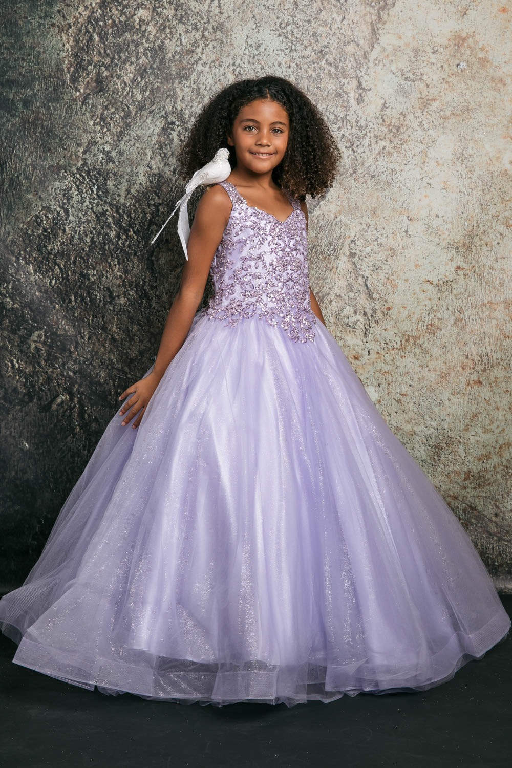 Sequined applique on bodice embroidery mini quinceañera dress C337 BY BELLA PRINCESS COUNTURE