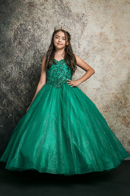 Sequined applique on bodice embroidery mini quinceañera dress C337 BY BELLA PRINCESS COUNTURE