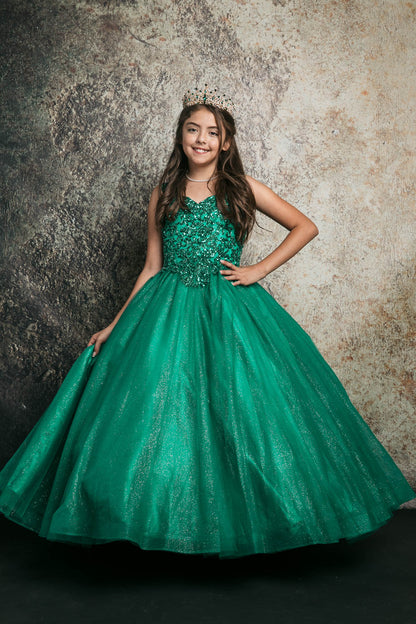 Sequined applique on bodice embroidery mini quinceañera dress C337 BY BELLA PRINCESS COUNTURE